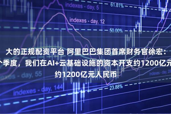 大的正规配资平台 阿里巴巴集团首席财务官徐宏：过去4个季度，我们在AI+云基础设施的资本开支约1200亿元人民币